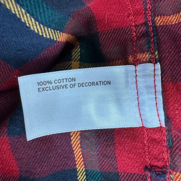 Duluth Trading Flannel Plaid Cotton Button Up Shirt Womens Size XL Free Swingin - Picture 4 of 5